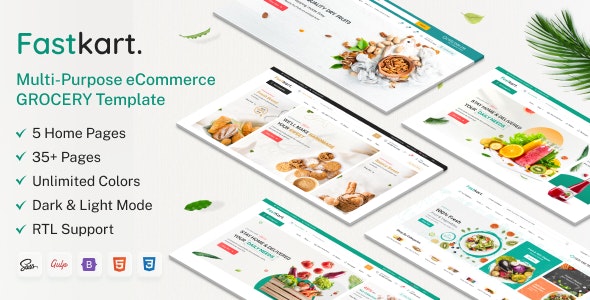 Fastkart - Multipurpose eCommerce HTML Template - Retail Site Templates