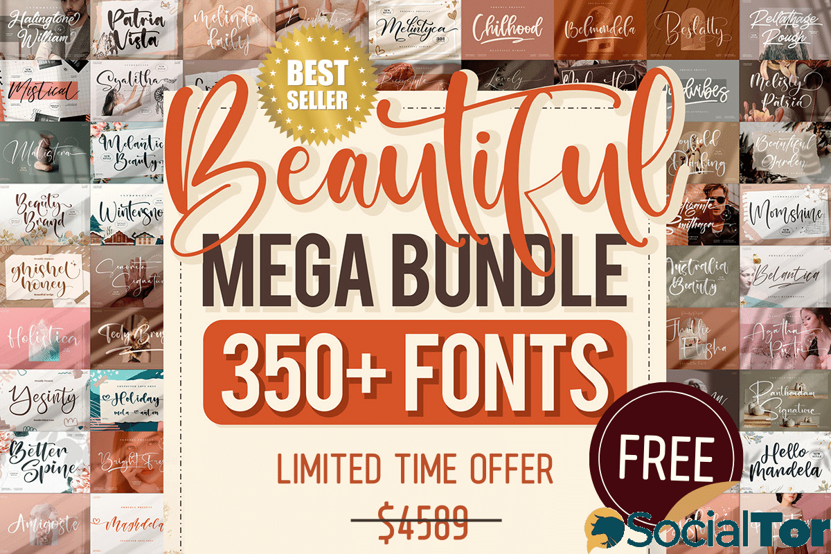 Beautiful Fonts Mega Bundle.png