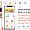 eMart - Multivendor Food, eCommerce, Parcel, Taxi booking, Car Rental App with Admin and Webs