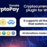 CryptoPay Donate - Cryptocurrency donate plugin for WordPres