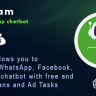 ChatHam  - Facebook, WhatsApp, Telegram chatbot with Ad tasks