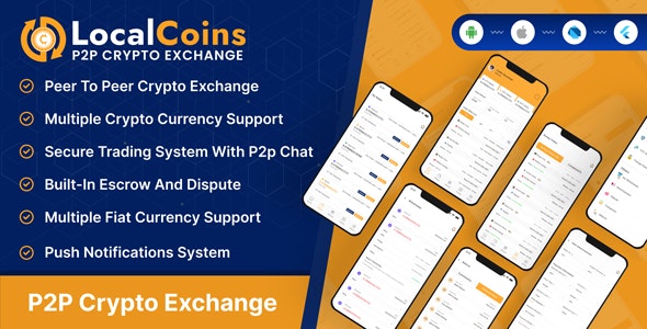 LocalCoins - Ultimate Peer To Peer Crypto Exchange Mobile Application - CodeCanyon Item for Sale
