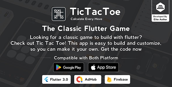 Tic Tac Toe - The Classic Flutter Tic Tac Toe Game - CodeCanyon Item for Sale