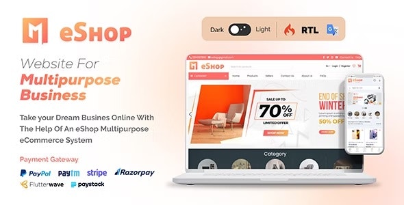 eShop Web - Multi Vendor eCommerce Marketplace / CMS - CodeCanyon Item for Sale