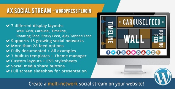 AX Social Stream - CodeCanyon Item for Sale