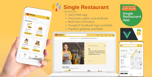 Karenderia Single Restaurant Website Food Ordering and Restaurant Panel - CodeCanyon Item for Sale